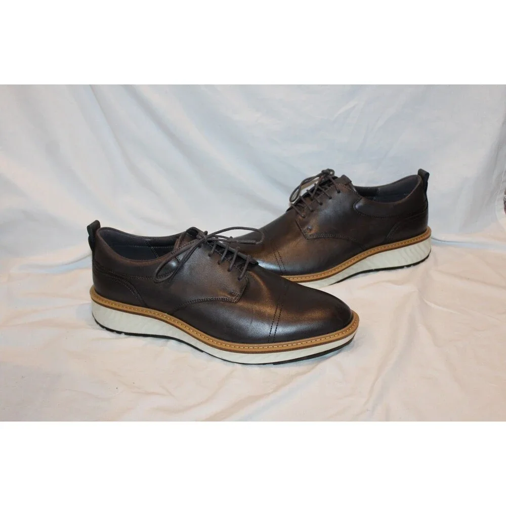 ECCO ST.1 Hybrid Men’s Leather Derby Dress Shoes Black US 9 EU 42 NEW $250